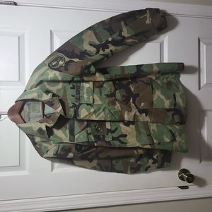 Vintage Army BDU Jacket with Original Patches #038